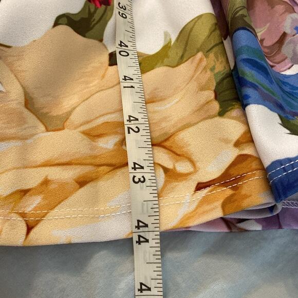 Marc Bouwer Floral Fit and Flare Cap Sleeve Dress Size Large - Picture 7 of 8